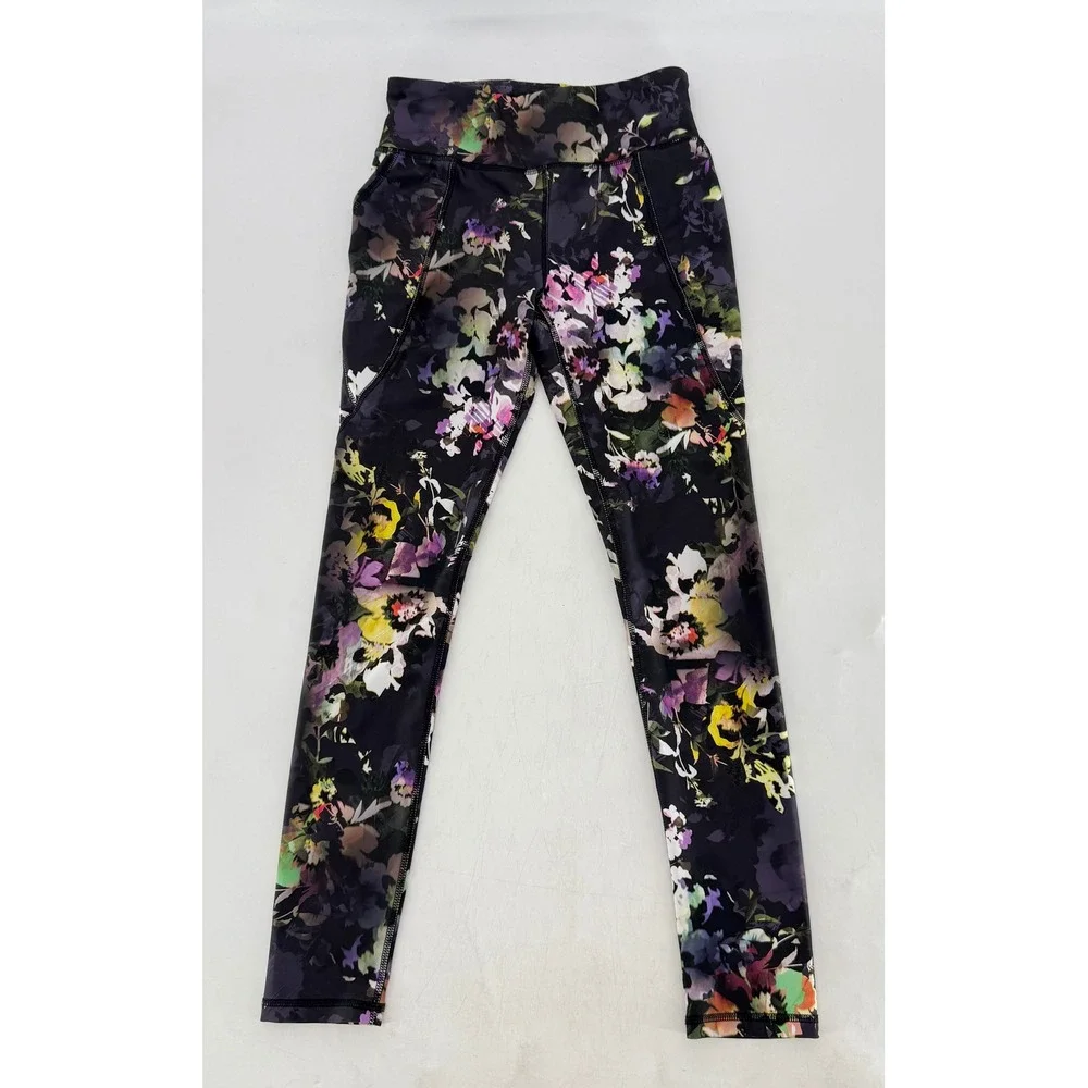 Old Navy Active Powersoft Floral High Rise Leggings‎ Girls Size L (10-12)